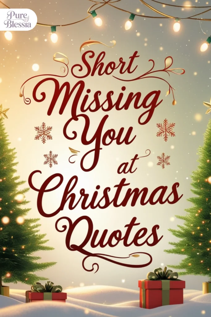 Short Missing You at Christmas Quotes