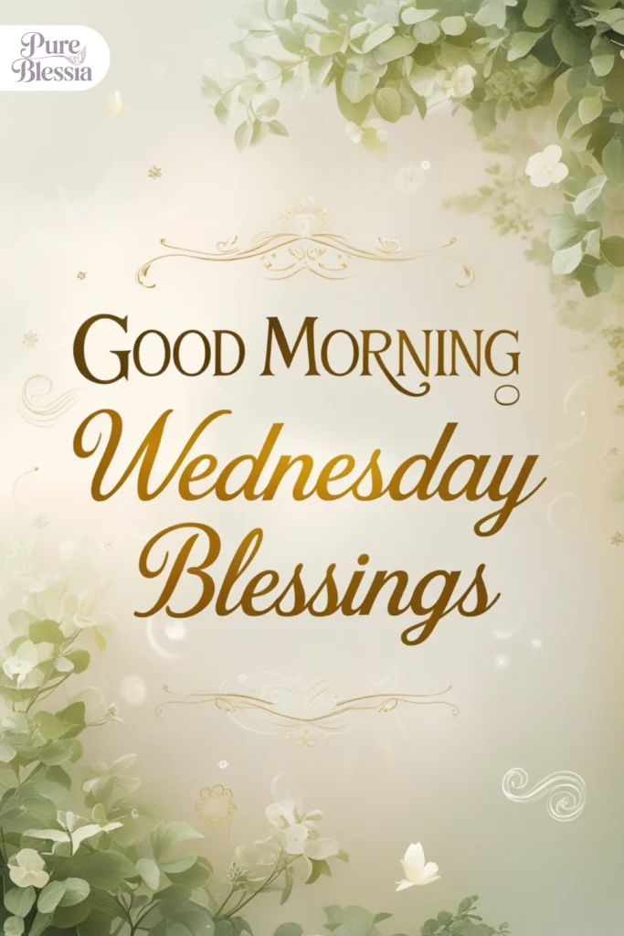 Good Morning Wednesday Blessings