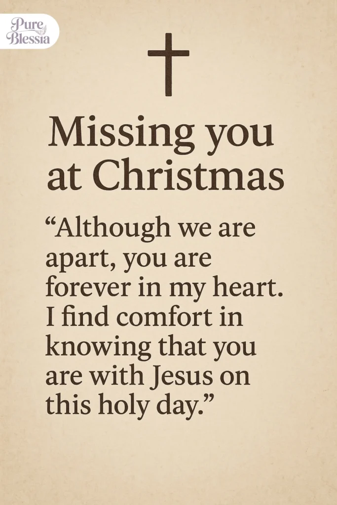 Religious Missing You at Christmas Quotes