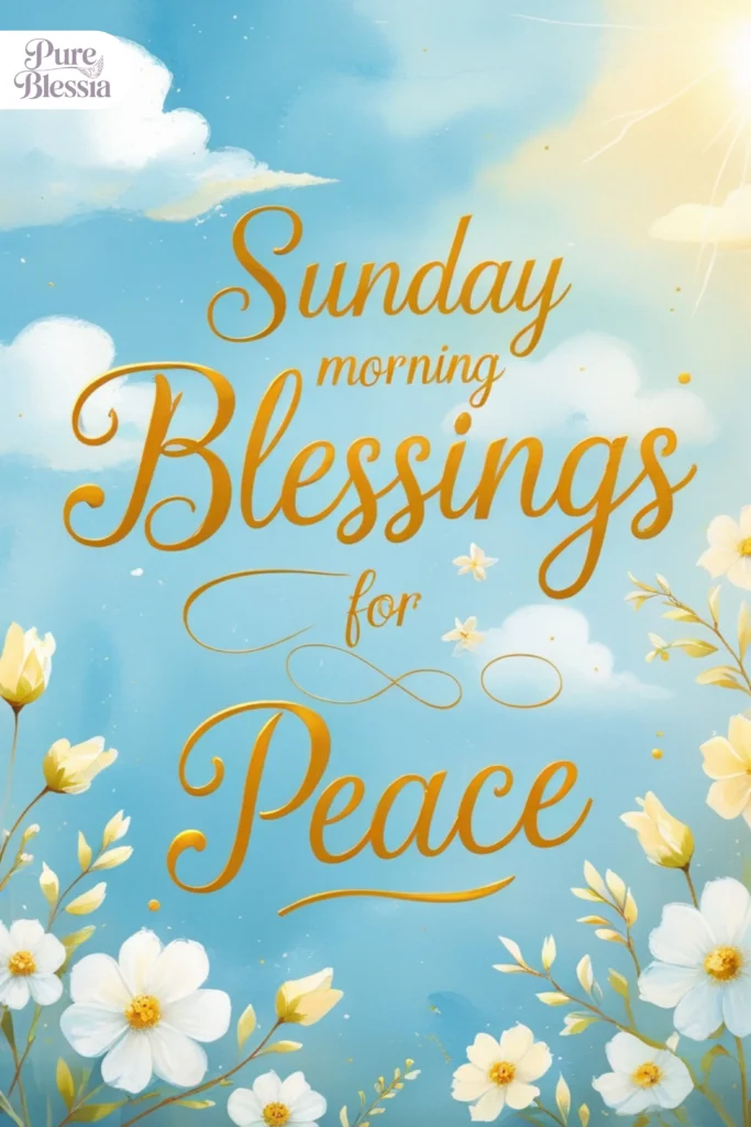 Sunday Morning Blessings for Peace