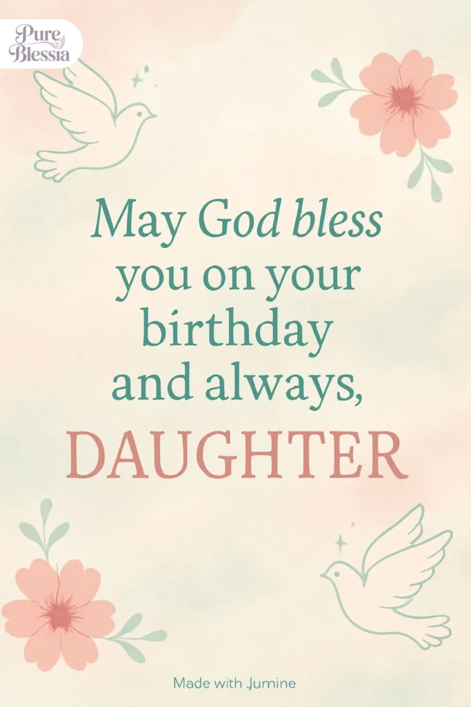 Religious Birthday Wishes for Daughter