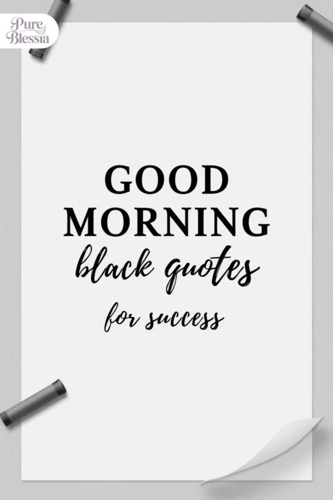 Good Morning Black Quotes for Success