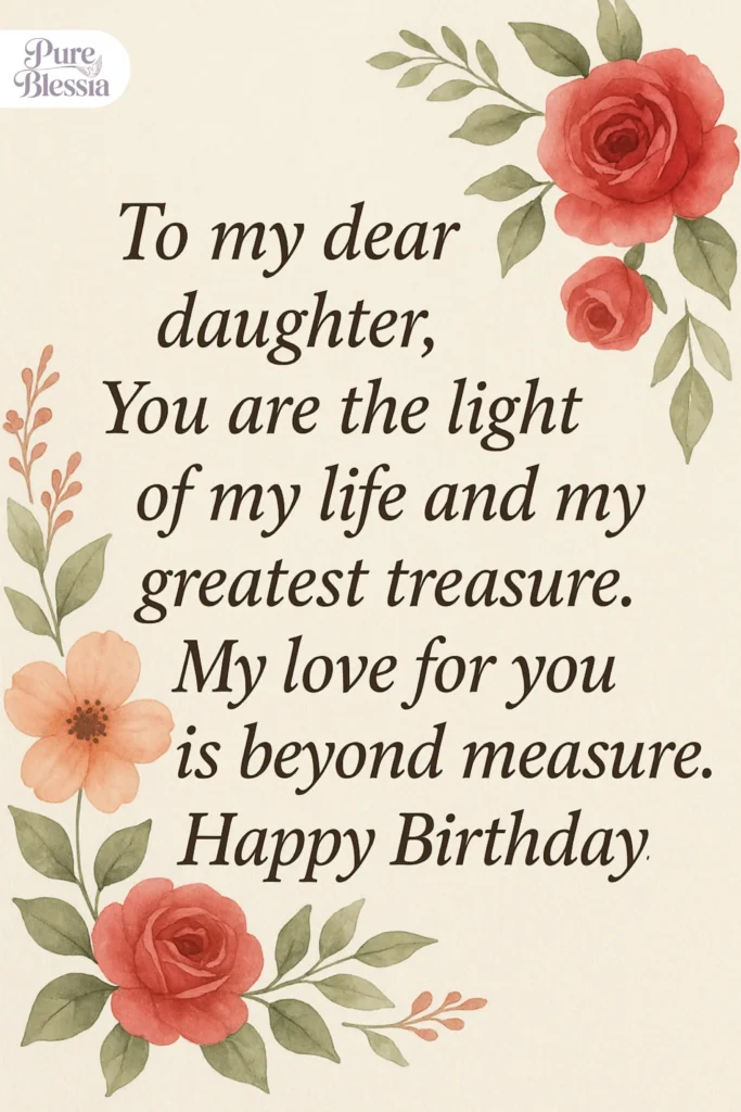 Emotional Birthday Wishes for Daughter