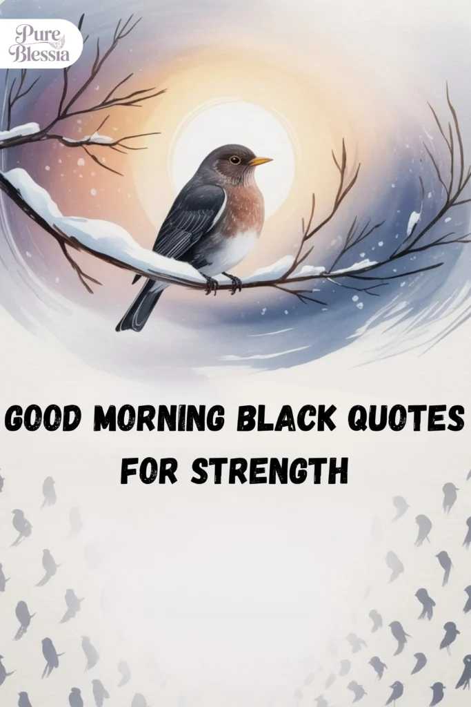 Good Morning Black Quotes for Strength