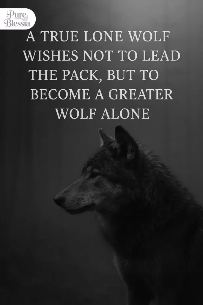 Deep and Thoughtful Lone Wolf Quotes