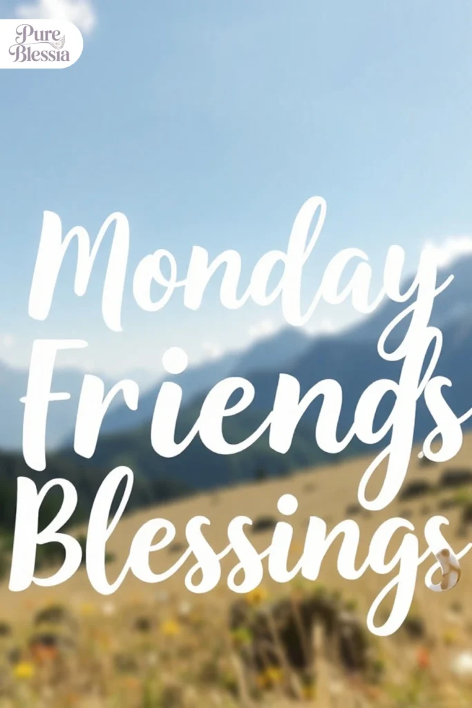 Monday Friend Blessings