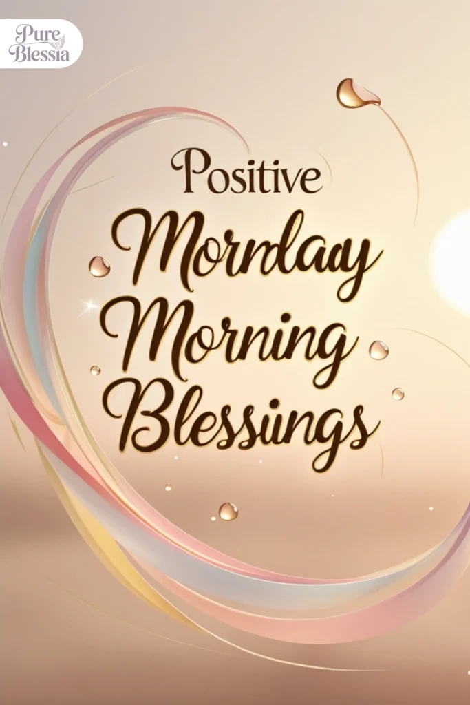 Positive Monday Morning Blessings
