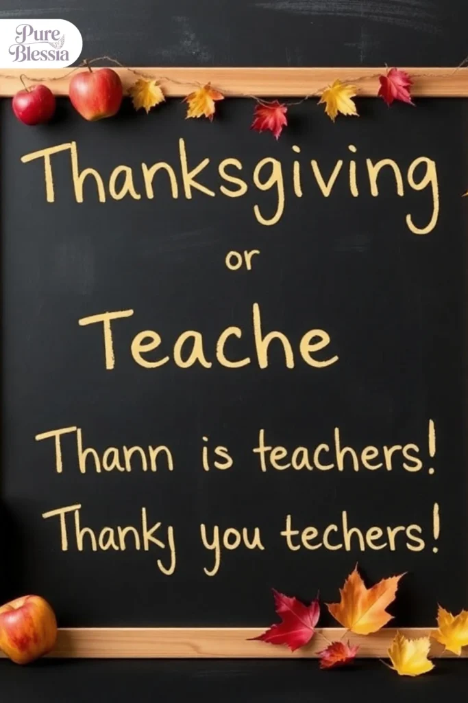 Thanksgiving Wishes for Teachers