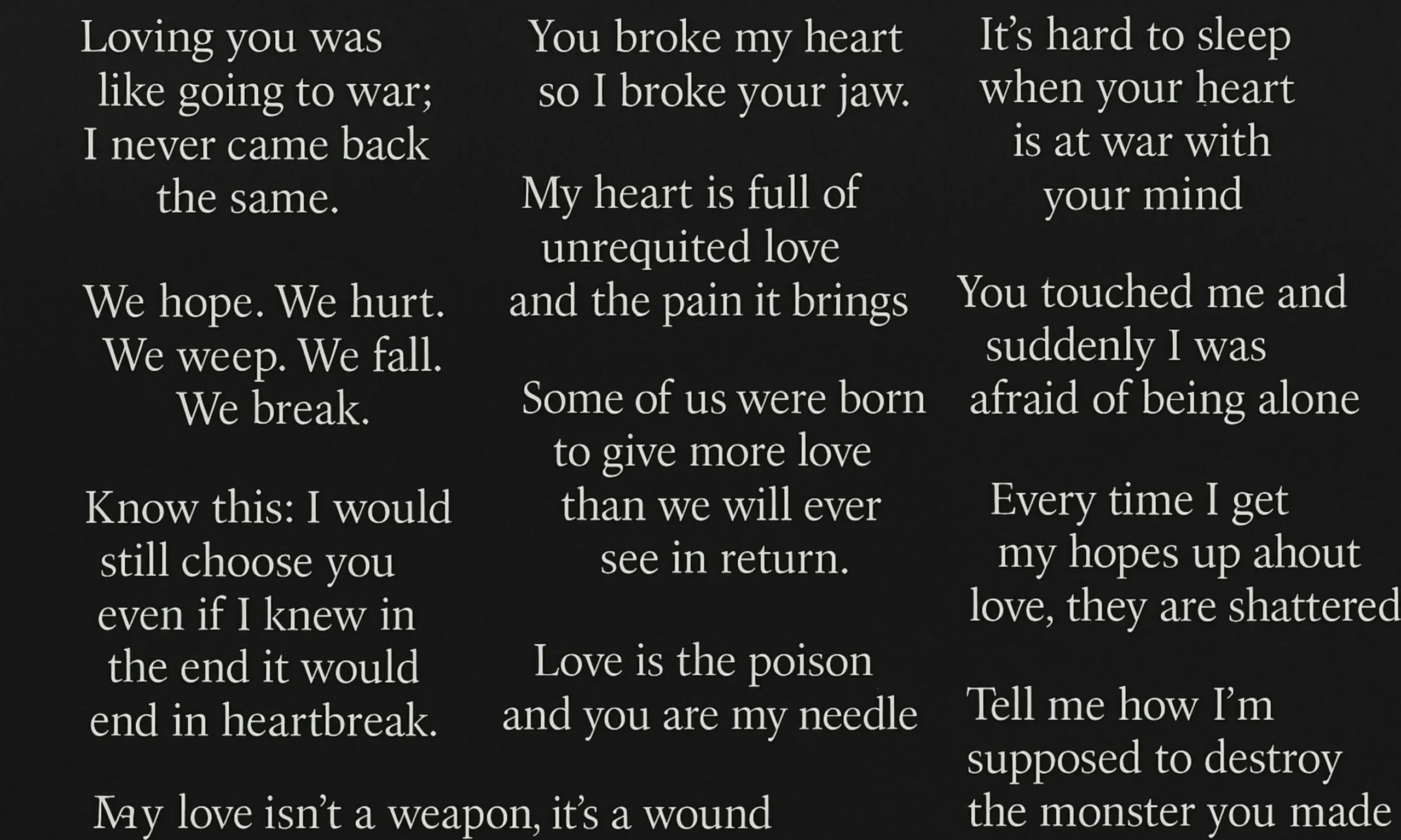 Darkest Love Quotes