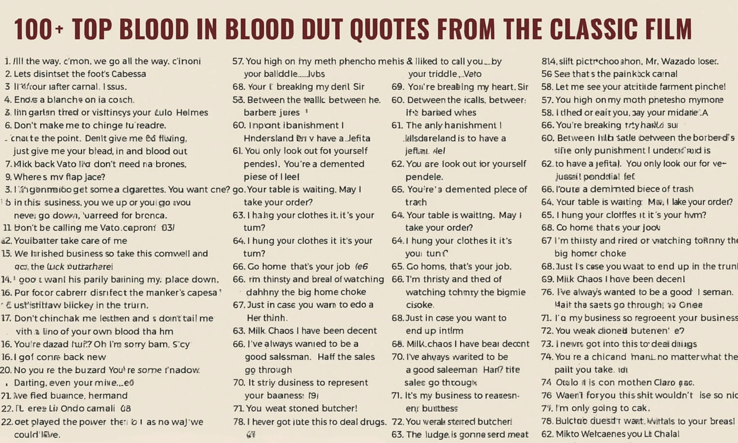 Blood In Blood Out Quotes