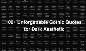 Unforgettable Gothic Quotes