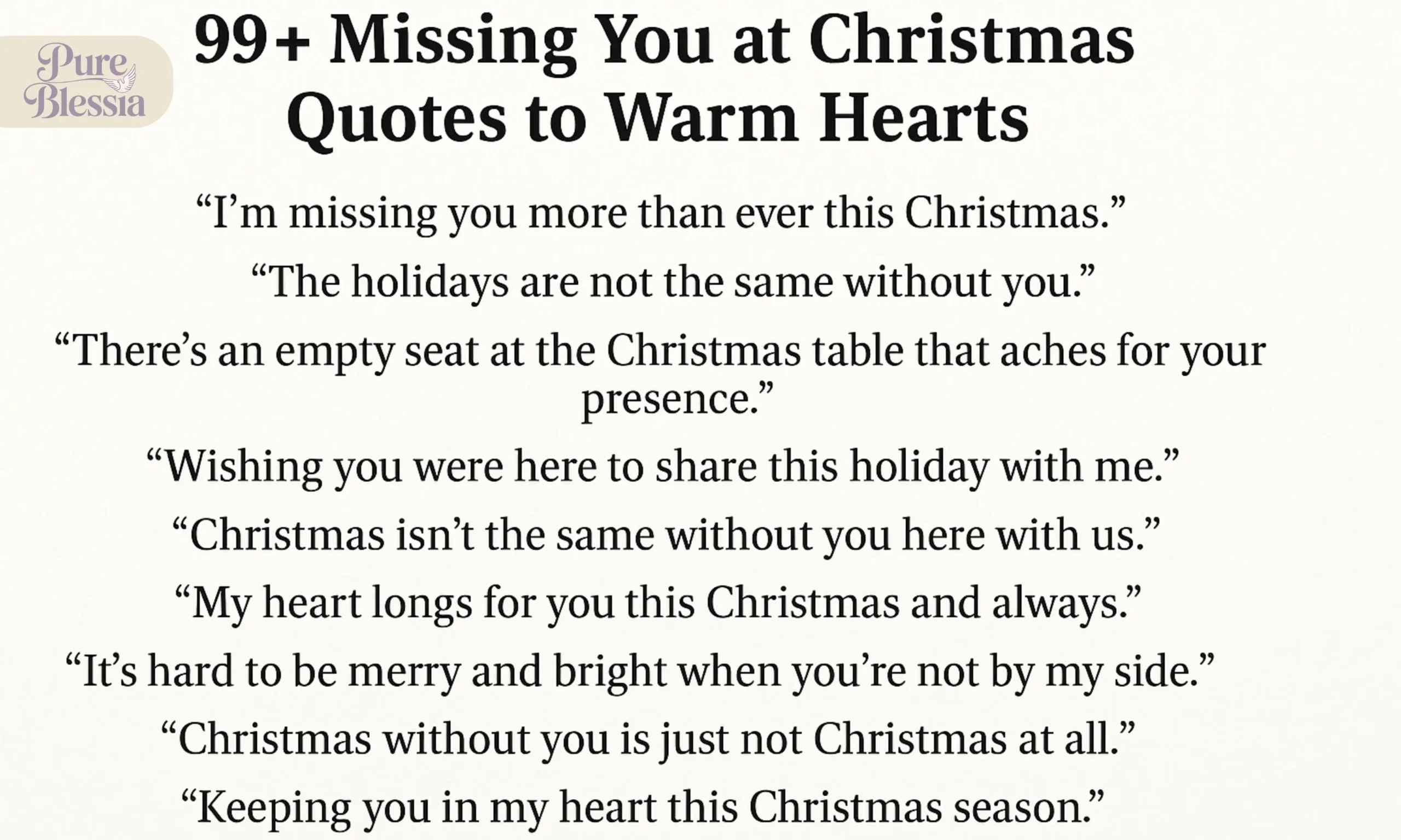 Missing You At Christmas Quotes