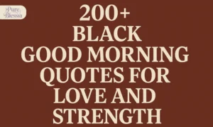 Black Good Morning Quotes