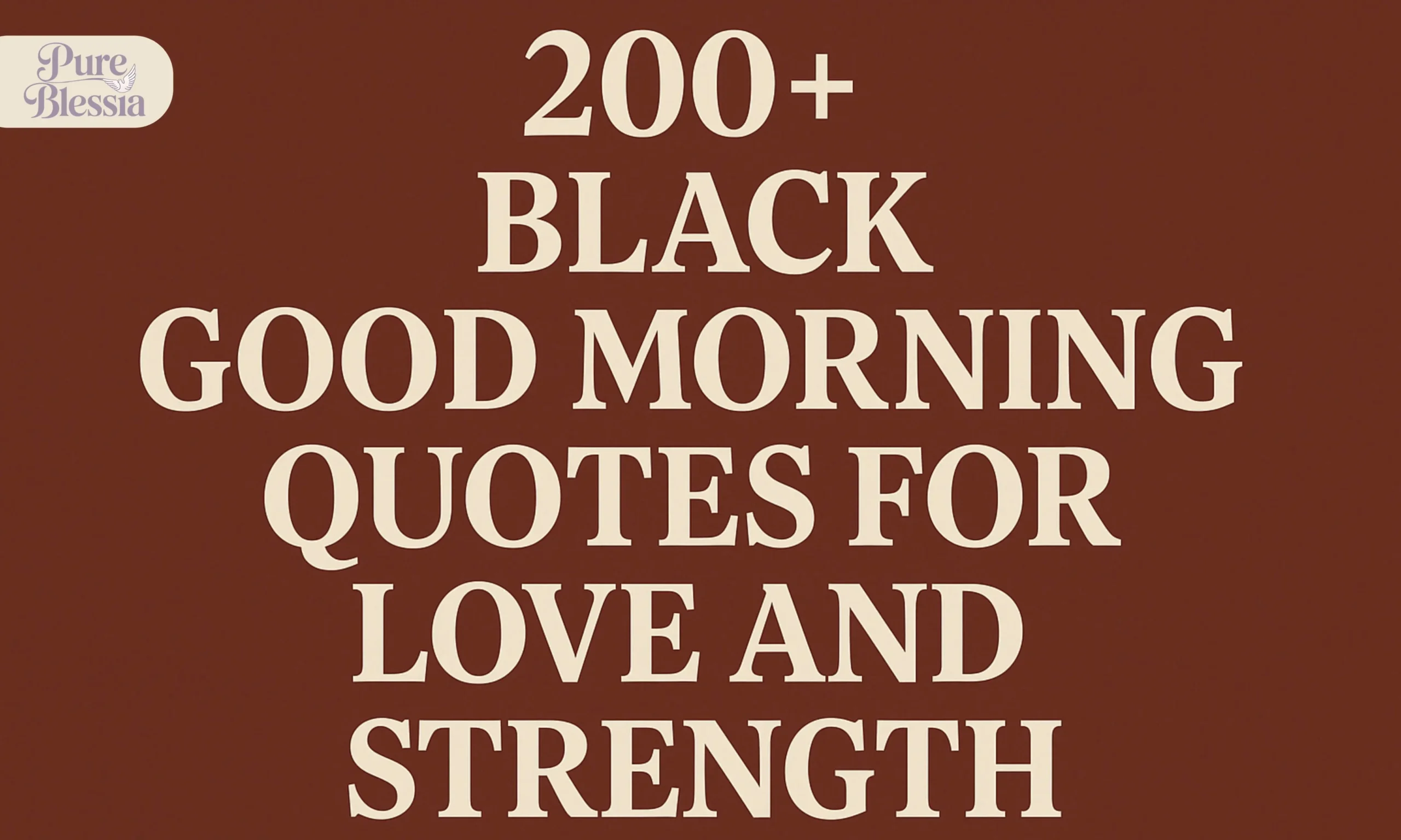 Black Good Morning Quotes
